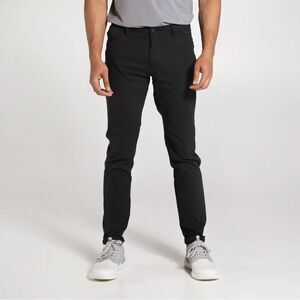 NWT TRUE linkswear Black All Day 5 Pocket Pant Slim Tapered Size 28x32